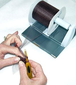 working with the netting