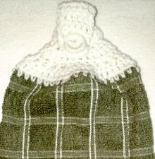 Sage Plaid 01 Hanging Kitchen Towel