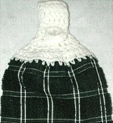 hunter plaid with white top kitchen towel