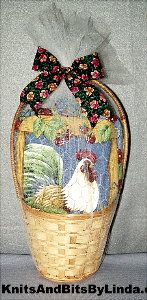 rooster gift basket set