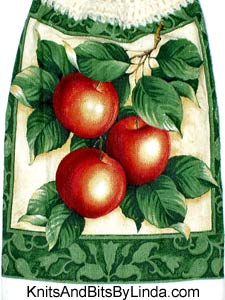 cluster of apples kitchen hand towel