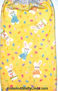 Boy and girl bunnies hand towel