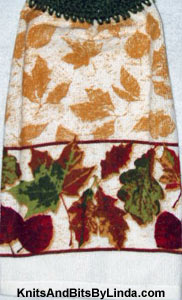 Fall Leaves  3 Kitchen Hand Towel
