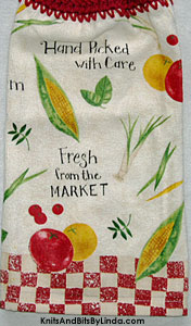 farm market hanging kitchen hand towel