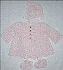 Newborn to 3 months Pink Sweater set
