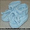 baby blue baby booties