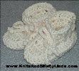 cream color baby booties