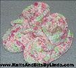 multi pink baby booties