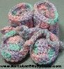 her jeans print baby booties