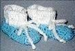 Maureena's Blue & White Booties