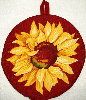 fall sunflower pot holder