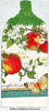 botanical apples hanging kitchen hand towe