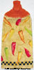 hot peppers hand towel