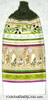 a row of olive oil bottles on kitchen towel