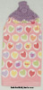 valentine candy hearts kitchen hand towel