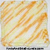 daisy color cotton dish cloth