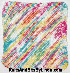 spring meadows  cotton dish cloth