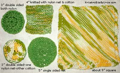 green dream cotton yarn scrubbie contents