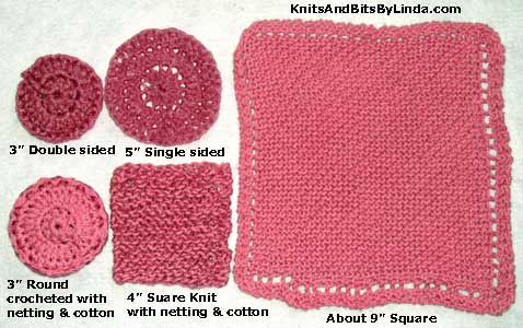 rose pink tones scrubbie set