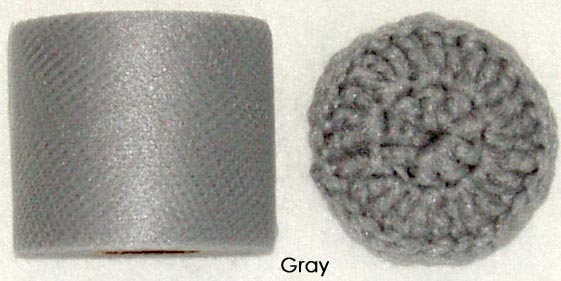 gray nylon netting fabric