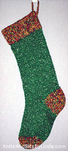 Green Jewels & Multi Christmas Stocking