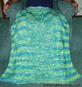 Banana Berry Basket Weave Lap Throw