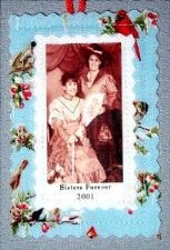 Linda's girls Sisters Forever ornament