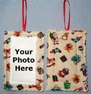 Christmas toys fabric ornament