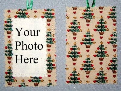 Christmas trees 1 fabric ornament