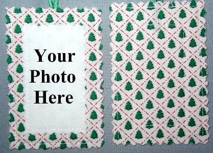 Christmas trees 2 fabric ornament
