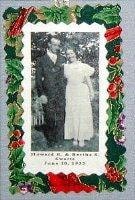 Vintage couple photo ornament example