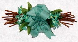 Handmade decorated twig swag by Linda