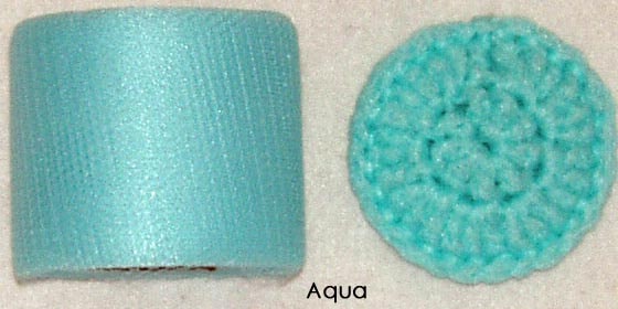 Aqua nylon netting spool
