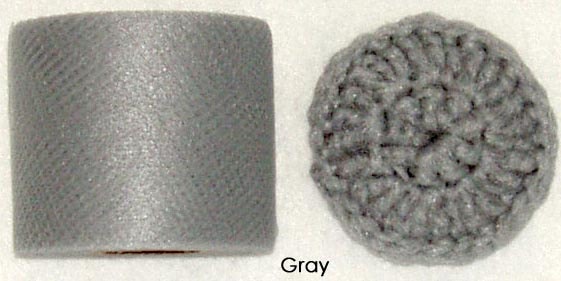 Gray nylon netting spool