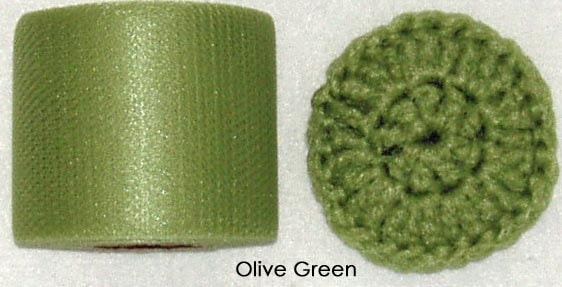 Olive Green nylon netting spool