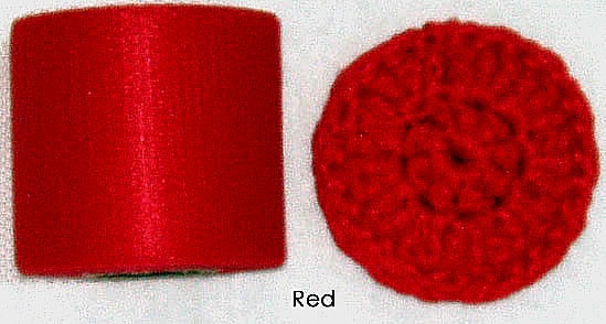 Red nylon netting spool