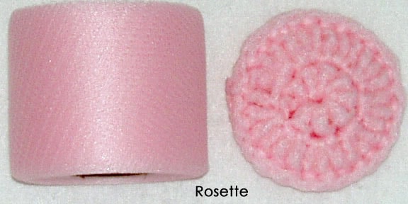Rosette nylon netting spool