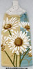 Hanging kitchen hand towel with daisy print