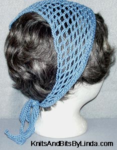 blue head scarf