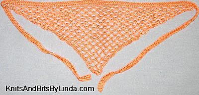 tangerine color head scarf