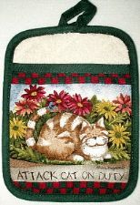 Attack Cat Pot Holder Mitt