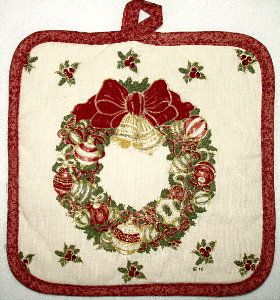 Elegant Wreath Pot Holder