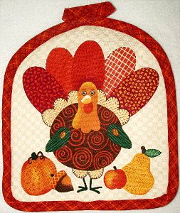 Patchwork Turkey Pot Holder