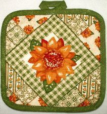 Fall Sunflower Pot Holder