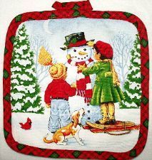 Snow Friends Pot Holder