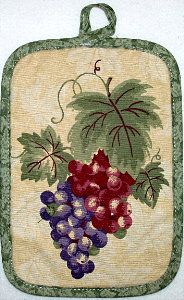 Two-tone Grapes Pot Holder