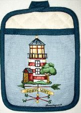 Weathervane Lighthouse Pot Mitt