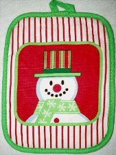 Snowman 1 pot holder