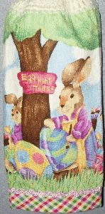 Easter Egg Hunt Kitchen Towel