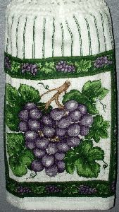Purple Grapes Kitchen Hand Towel